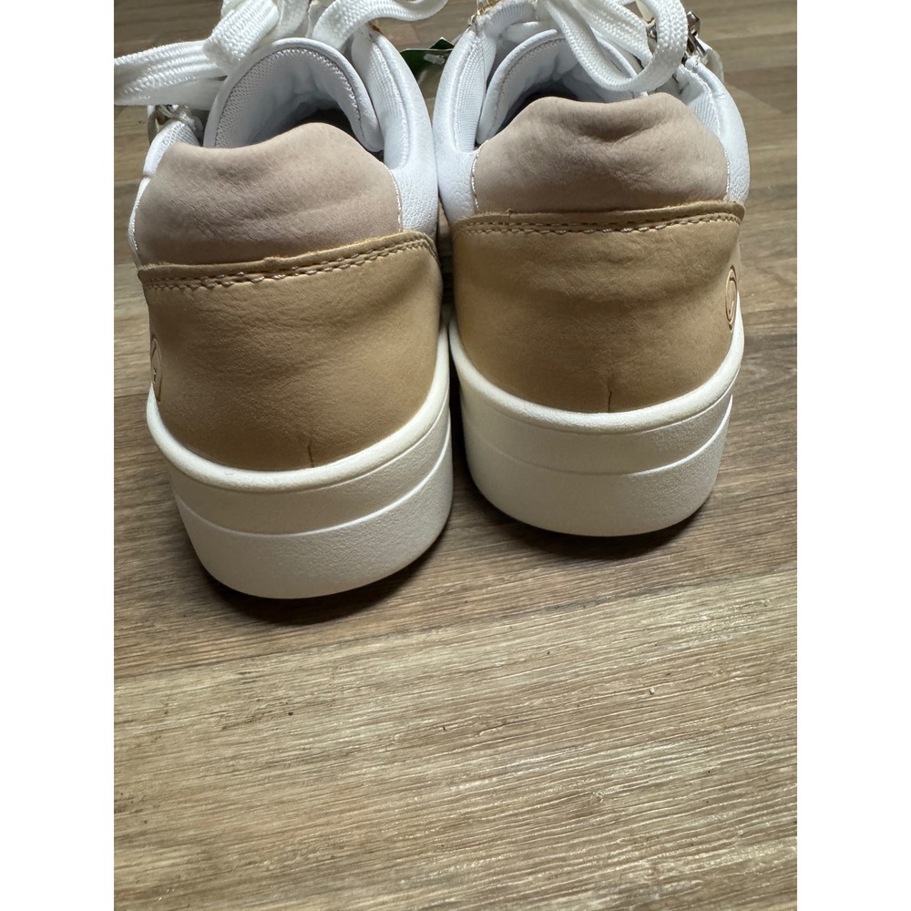 Remonte Women Pastel Colorblock Leather Sneakers Side Zip Low Top White Yellow - Picture 8 of 9
